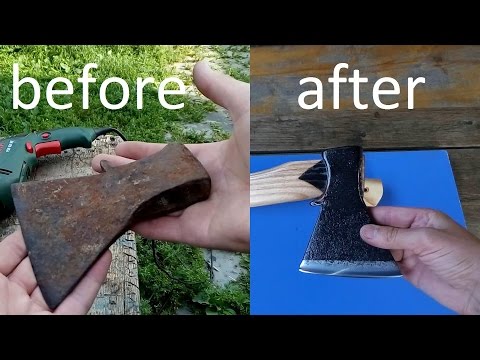 Видео: Восстановление топора. How to Restore an Axe.