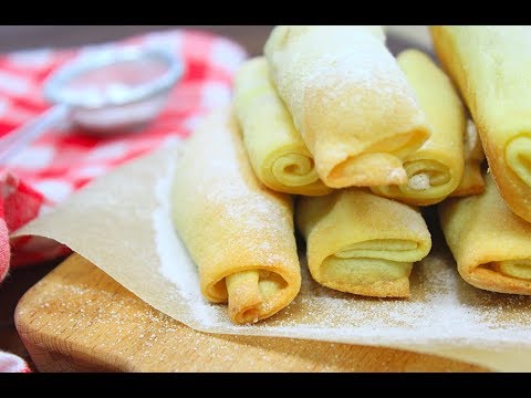 Видео: Творожные Трубочки с Орехами / Печенье СИГАРЕТКИ