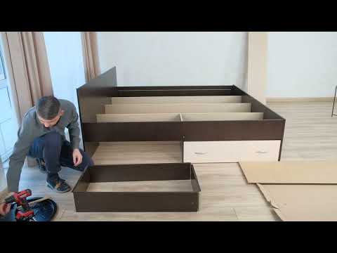 Видео: Сборка Кровати Марс с ящиками