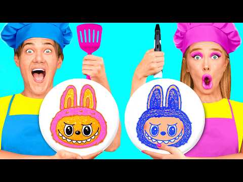 Видео: Крутой Арт-Челлендж: 3d-Ручка и Блинчики | Смешные Моменты от BaRaDa Challenge