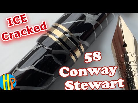 Видео: Лед Треснул - Восстановление Безумно красивой ручки Conway Stewart 58 Cracked Ice