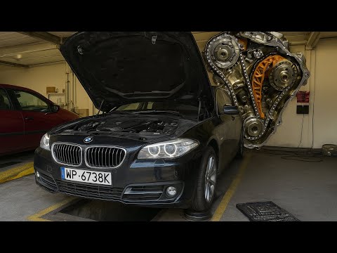 Видео: BMW F11 ЗАМЕНА ЦЕПЕЙ ГРМ, ЗАТЕРТЫЕ ВКЛАДЫШИ, N57d30a! ПРОБЕГ 230к. Гаражные будни 