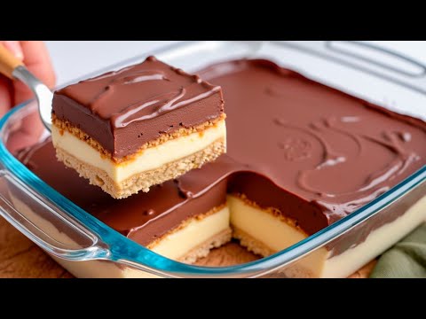 Видео: Молоко и шоколад! Самый быстрый десерт за 15 минут! Без духовки и муки!