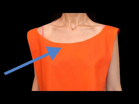 Видео: Как уменьшить широкий воротник - советы и хитрости по шитью!