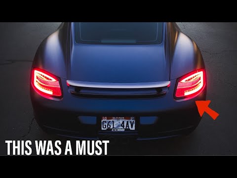 Видео: Устанавливаю новые задние фонари SPYDER на мой Porsche Cayman S 987 года!