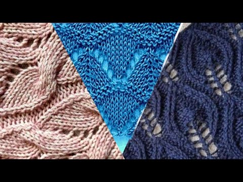 Видео: Вязание: 🔎9🔍 схемы узоров спицами. Knitting: knitting patterns.