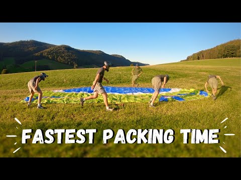 Видео: Как быстро упаковать параплан — ИСПЫТАНИЕ НА СКОРОСТЬ | Отличный метод!