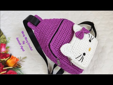 Видео: Рюкзак крючком для девочки