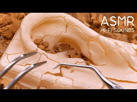 Видео: [Новый микрофон] 3D Hi-Fi звук! Сухая обработка ушей ASMR🌈Для сна😴 (ACMP, уши, нос, пупок)