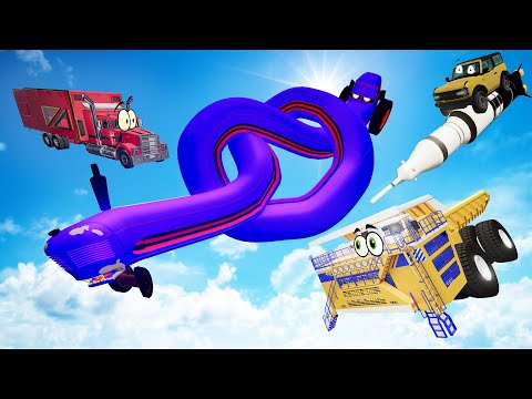 Видео: НАШЛИ САМЫЙ ДЛИННЫЙ СИНИЙ ТРАКТОР ПОЖИРАТЕЛЬ В МИРЕ! Что будет если его разбудить? Гоша и Чич.