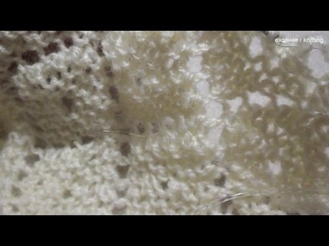 Видео: Шаль  /  Вязание нижней каймы  /  43 - 64  ряды  /  Shawl / Knit the bottom hem  /  43 - 64 rows