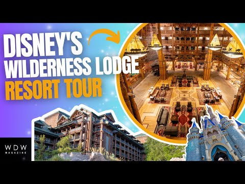 Видео: Экскурсия по курорту Disney's Wilderness Lodge — вестибюль, бассейны, рестораны и МНОГОЕ ДРУГОЕ!
