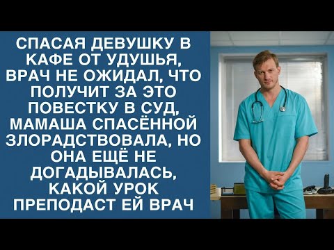 Видео: Спасая девушку, врач не ожидал что попадет за это под суд, но она еще не знала как за это заплатит