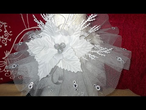 Видео: DIY. Handmade. New Year's decor. Белоснежная красота. Ёлка на ножках 