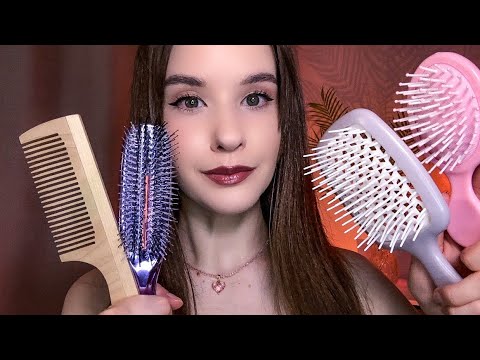 Видео: ASMR  Расчешу тебя Hair Brushing Comb Scalp Scratching No Talking 