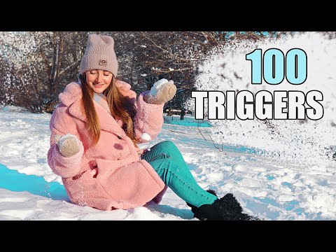 Видео: ASMR 100 TRIGGERS in 10 minutes SNOW, ICICLES, ICE | АСМР 100 ТРИГГЕРОВ Снег, лед и сосульки