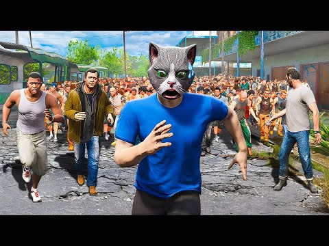 Видео: ВЫЖИВАНИЕ ВМЕСТЕ С ФРАНКЛИНОМ, МАЙКЛОМ И ТРЕВОРОМ В ЗОМБИ АПОКАЛИПСИСЕ 🌊 ГТА 5 МОДЫ МУРКА