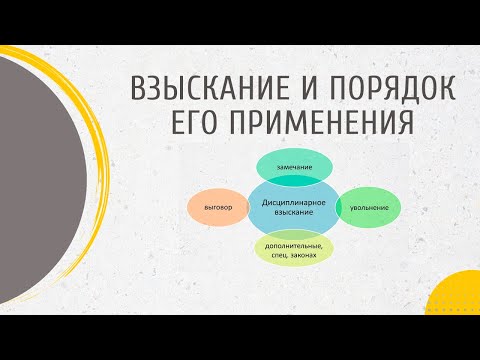 Видео: Взыскание и порядок его применения
