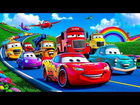 Видео: Flatbed Truck McQueen | Truck Transport – Выбоина против машины №51 | Игровой процесс BeamNG.Drive