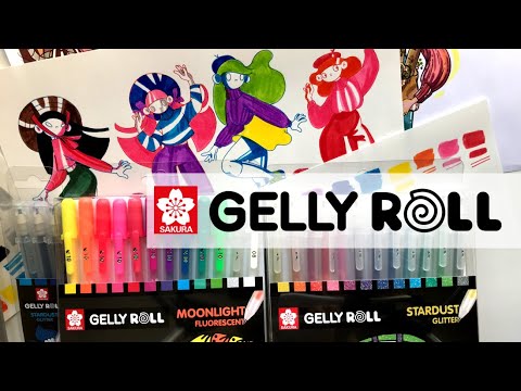 Видео: Gelly Roll + детские фломастеры из IKEA | Неоновые и матовые гелевые ручки