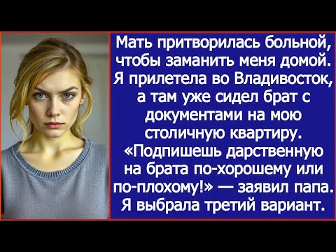 Видео: Мать притворилась больной, чтобы заманить меня домой. Я прилетела во Владивосток, а там