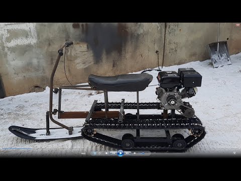 Видео: Такого Вы не видели! СНЕГОХОД за 2 дня нз гусеничного модуля!