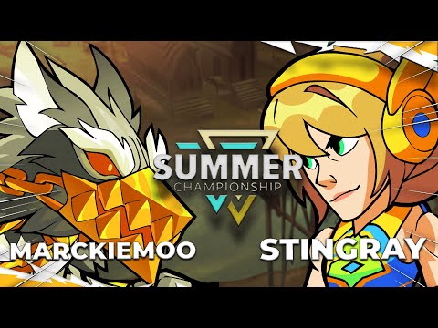 Видео: Marckiemoo против Stingray | Четвертьфинал победителей | Летний чемпионат Brawlhalla 2025, одиноч...