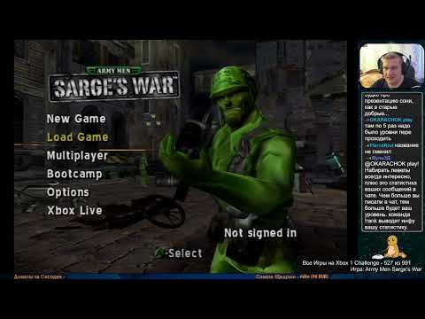 Видео: Все Игры на Xbox Челлендж #527 🏆 — Army Men Sarge's War