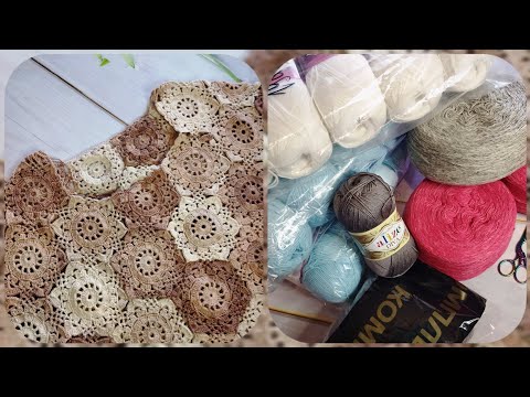 Видео: Кофточка из мотивов готова! Кое-что распущу ! Покупка пряжи 🧶🧶🧶