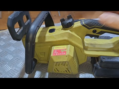 Видео: Аккумуляторная пила KRAFFTEC не включается - ремонт.