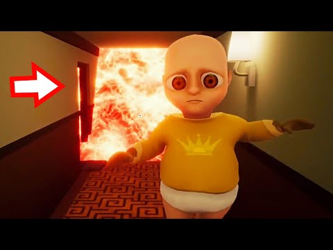 Видео: ЛАВА ЗАТОПИЛА КОРИДОР ?! ИГРА The Baby In Yellow