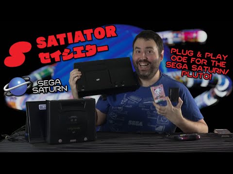 Видео: Satiator - Sega Saturn ODE с SEGA PLUTO PROTOTYPE - Адам Коралик