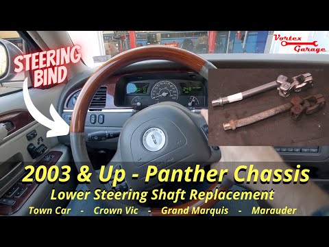 Видео: Замена нижнего рулевого вала — Lincoln Town Car 2003 года и другие автомобили Panther