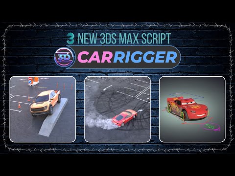 Видео: Новый скрипт для анимации авто в 3ds max -  Carrigger. Разбор возможностей [eng subs]