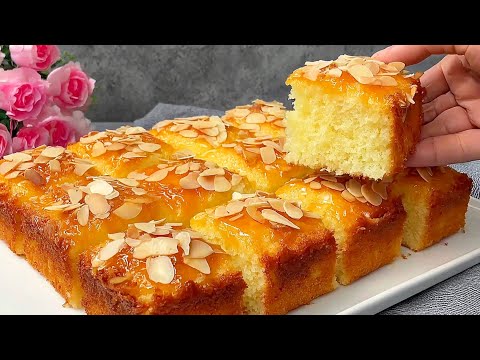 Видео: Приготовьте его за 5 минут! Я никогда не устаю готовить этот пирог! Простой и очень вкусный.