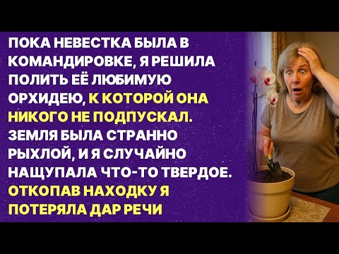 Видео: Невестка скрывала это в горшке с цветами  Находка изменила всё