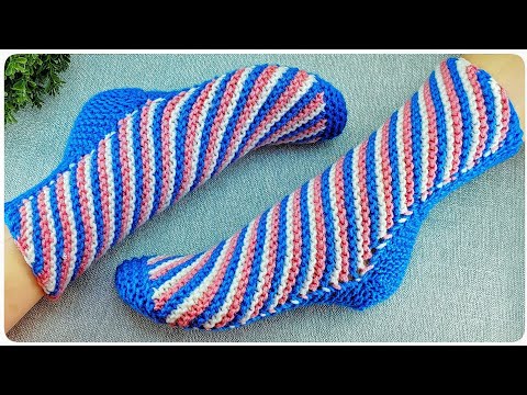 Видео: НОСОЧКИ  НА ДВУХ СПИЦАХ!!!💥 ПОДРОБНЫЙ МАСТЕР-КЛАСС.