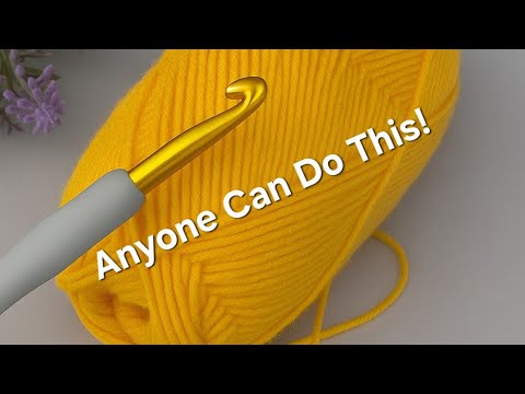 Видео: Этот узор крючком выглядит уникально и красиво — очень просто для начинающих! 🌸