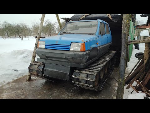 Видео: Первая примерка гусениц на гусеничный вездеход, часть 14