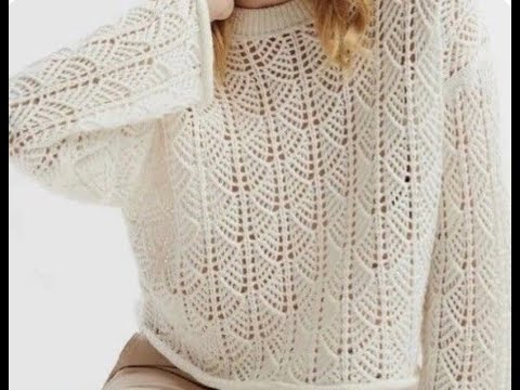 Видео: Изящные вязаные вещи спицами. Схемы.
