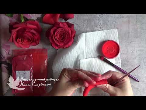 Видео: тонировка лепестков красной розы