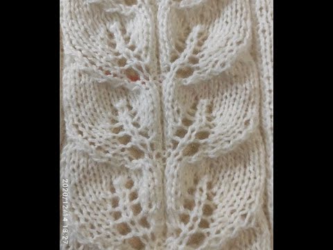 Видео: Узор "листья"спицами 😊