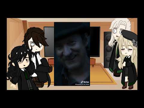 Видео: ~Реакция молодых пожирателей + Нарцисса на Dark Golden Trio and Tik Tok~