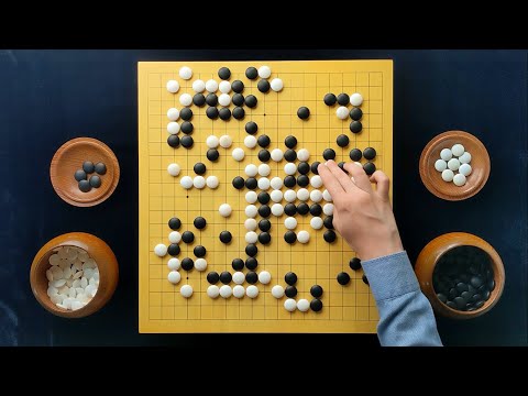 Видео: Ияма Юта (Белые) vs Ли Седоль (Черные) Столкновение титанов: Пекин — партия го, ASMR