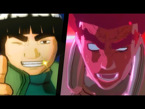 Видео: Все Ultimate's MIGHT GUY Evolution (4K)