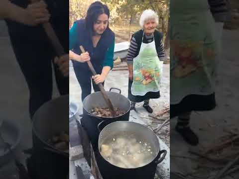 Видео: Ղավուրմա Եղեգնաձորում / Кавурма в Ехегнадзоре / Ghavurma in Eghegnadzor