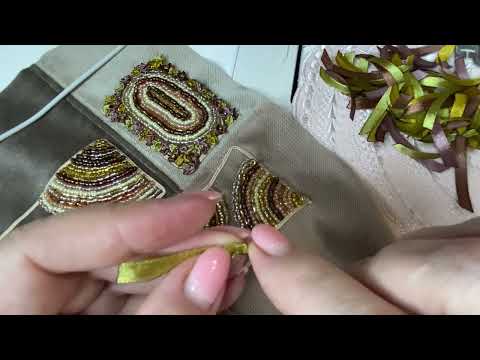 Видео: Вышивка бисером и атласными лентами. Важный разговор под рукоделие.