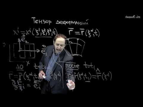 Видео: Леонтьев Н.Е. - Основы механики сплошных сред. Семинары - 2. Тензор деформаций