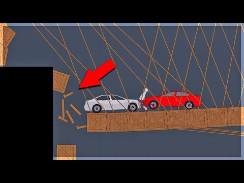 Видео: СТРАШНЫЕ АВАРИИ НА РАЗРУШАЮЩЕМСЯ МОСТУ! PEOPLE PLAYGROUND
