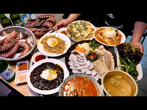 Видео: Корейский соджу-бар с сумасшедшей кухней, корейской уличной едой